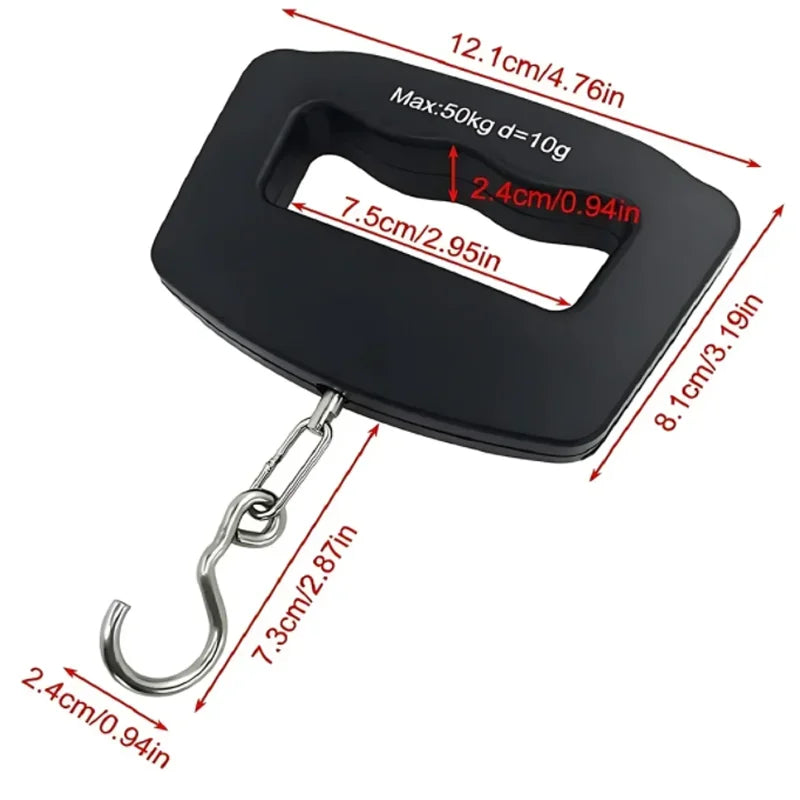 50kg/10g Digital Luggage Scale Electronic Portable Suitcase Travel Weighs With Backlight Electronic Travel Hanging Scales Aimak Store