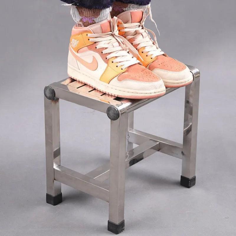 Multi-size Stainless Steel Stool Bathroom Thickened Foot Stool Home Factory Console Use Multifunctional Furniture Mueble Aimak Store