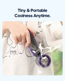 KINSCOTER Portable Air Cooling Turbo Fan 3600mAh 100 Wind Speeds Adjustable Outdoor Foldable Student Handheld Fan with Lanyard Aimak Store