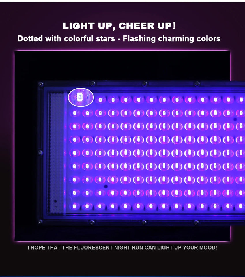 LED UV USB FloodLight 50W 100W 150W Disco Party LED USB Stage Blacklight AC 220V Ultraviolet Fluorescent Stage Lamp Floodlight Aimak Store