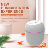 USB Portable Air Humidifier 250ML Essential Oil Diffuser 2 Modes Auto Off with LED Light for Home Car Mist Maker Face Steamer Aimak Store