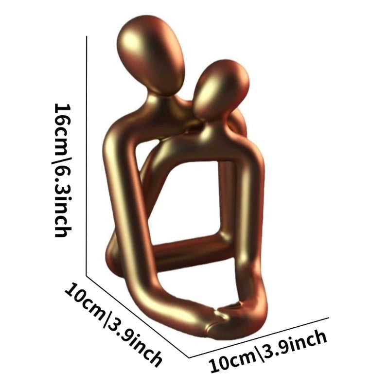 Couple Sculpture Abstract Resin Sculpture Love Sculpture Romantics Couple Figure Modern Sculpture Decorations Gift Dropshipping Aimak Store