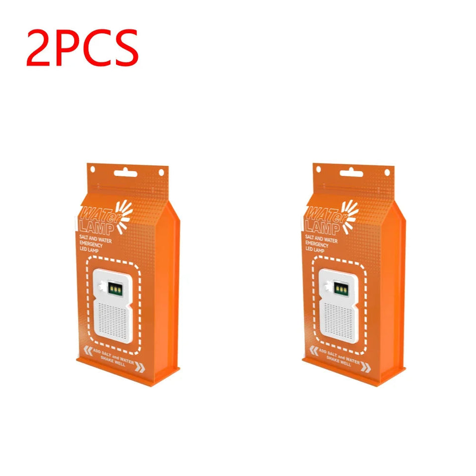 LED Salt Water Emergency Lamp Camping Energy Saving Lamp Waterproof Portable Night Fishing Lamp Travel Supplies for Car Outdoor Aimak Store