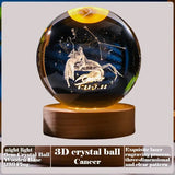 3D Crystal Ball Creative Valentine's Day Mother's Day Gift Rose Love Cloud Crystal Room Desktop Decoration Boy Girl Gifts Aimak Store