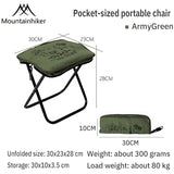 Mountainhiker camping portable folding stool ultra-light aluminum alloy storage chair mini fishing chair picnic light furniture Aimak Store