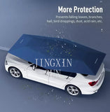 4.2M/4.6M Anti-UV Automatic Folding Sun Shade Covering Rooftop Car Cover Waterproof Car Umbrella with Remote Control Aimak Store