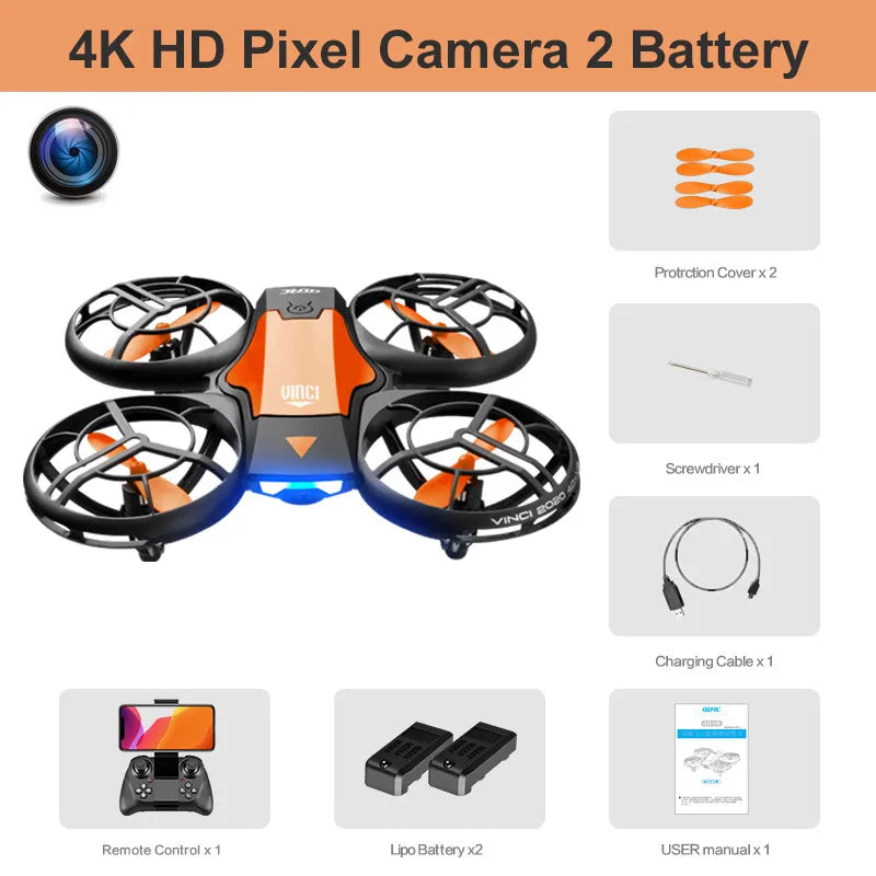 4DRC V8 Mini Drone 4k profession HD Wide Angle Camera 1080P WiFi fpv Drones Height Keep Remote Control Helicopter Gift Toys Aimak Store