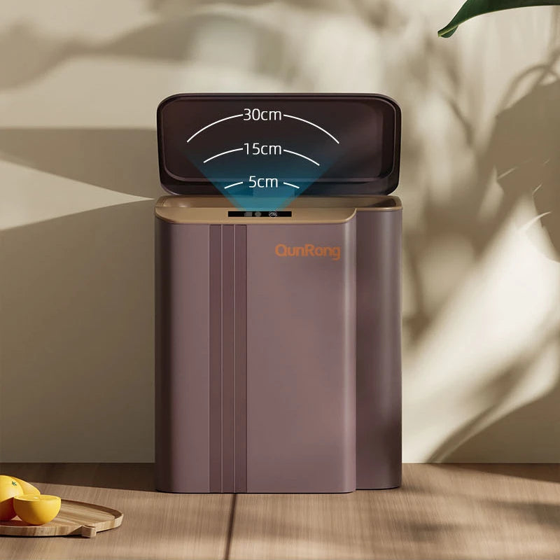 12-14-17-20L Smart Trash Can Automatic Sensor Garbage Can For Bathroom Kitchen Garbage Cube Living Room Recycle Bins Home Access Aimak Store