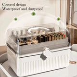 Art Craft Organizer Storage Box with 3 Layers Plastic Tool Box with Handle for Sewing Cosmetic Storage Box Portable Medicine Box Aimak Store