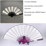 Luminous Folding LED Fan Dancing Light Fan Flashing For Night Music Show Rave Festival Accessories Glowing In The Dark Party Aimak Store