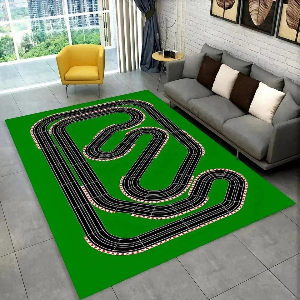 Child Playmat Highway City Traffic Playroom Area Rug Large Carpet Rug for Living Room Bedroom Decor Kids Play Non-slip Floor Mat Aimak Store