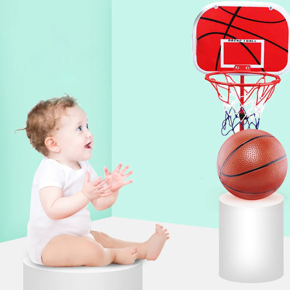 Basketball Goals with Ball and Pump Portable Basketball Hoop Adjustable Portable Basketball Hoop Indoor Outdoor Play for Kids Aimak Store
