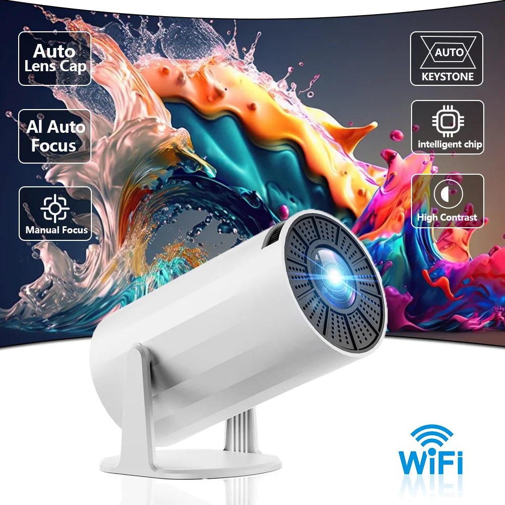 X8 Projector 4K Native HD 1080P Dual Wifi6 Cinema Portable Projetor Built-in Android System suitable for home/outdoor/office Aimak Store