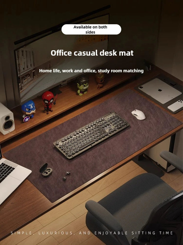Retro Mousepad Mouse Pad Large Waterproof Non-slip PU Suede Desk Mat Computer Keyboard Desk Pad Mouse Mats Gaming Accessories Aimak Store