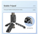 Q18 Desktop Following the shooting Mode Gimbal Stabilizer Selfie Stick Tripod with Fill Light for iPhone Cell Phone Smartphone Aimak Store