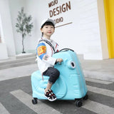 Cartoon children's trolley case Rideable Universal wheel children's travel password case Large capacity children's luggage Aimak Store