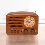 Classical Retro FM AM Radio Desktop Receiver Rechargeable Portable MP3 Radios Stereo 3W Bluetooth Speaker AUX USB Aimak Store