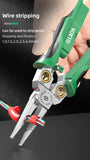 LAOA 8-In-1 Stainless Steel Multifunctional Wire Stripping Pliers LA324107 LA324108 Electric Measuring and Electricians Aimak Store