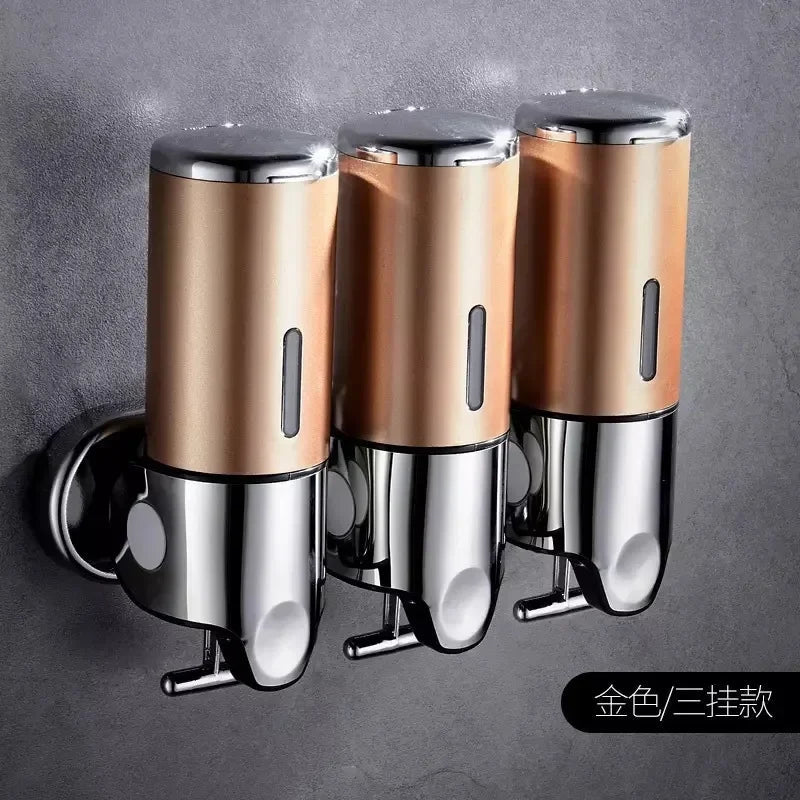 1-3pcs Wall Mounted Square Manual Liquid Soap Dispensers Shampoo Container Soap And Gel Dispenser Bathroom Accessories 500ML Aimak Store