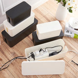 Cable Storage Box Wooden Power Line Storage Case Dustproof Charger Socket Organizer Wire Case Home Cable Winder Organizer Aimak Store