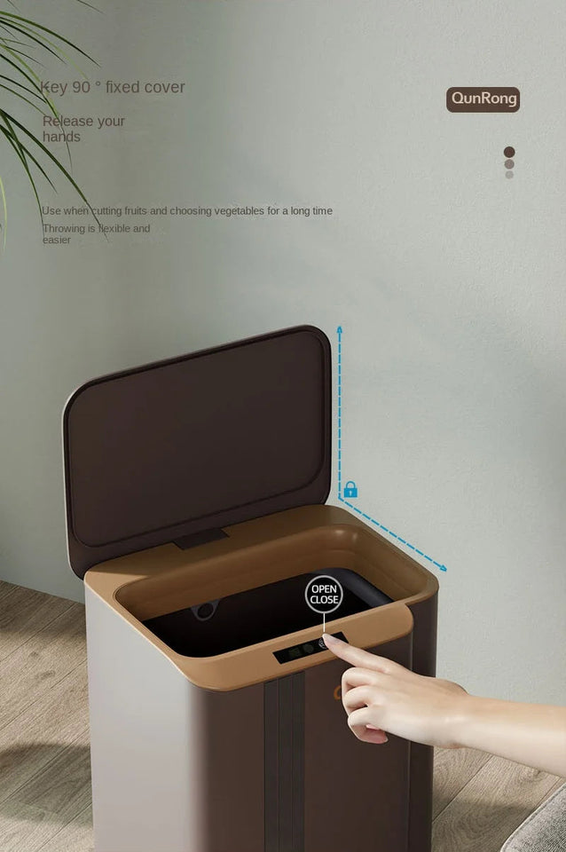 12-14-17-20L Smart Trash Can Automatic Sensor Garbage Can For Bathroom Kitchen Garbage Cube Living Room Recycle Bins Home Access Aimak Store