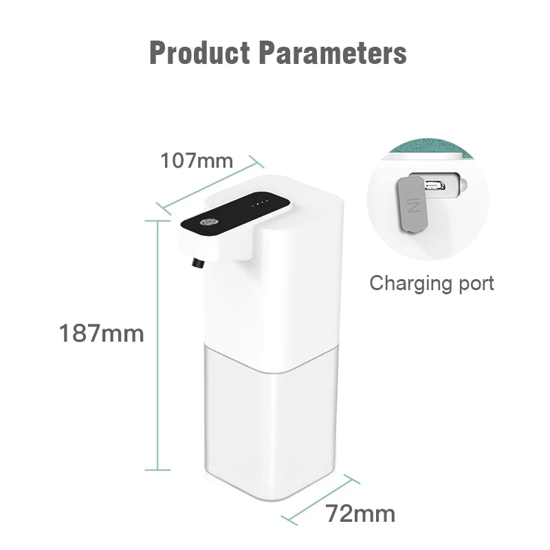 Automatic Inductive Soap Dispenser Foam Washing USB Rechargeable Smart Hand Washing Soap Dispenser Alcohol Spray Dispenser Aimak Store