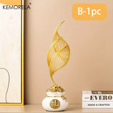 KEMORELA 1/2PCS Home Decoration Luxury Statues Simple Style Holiday Decorations TV Cabinet Wine Cabinet Office Desk Accessories Aimak Store