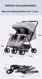 Twin Baby Stroller Can Sit and Lie Down Lightweight Stroller Two Children Outdoor Skate Baby Gods Double Seat Folding Stroller Aimak Store