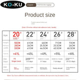 KO-KU 2024 Suitcase Set Female 20 Inch Boarding Suitcase USB/Type-C Port Water Cup Holder 26/28 inch Male Large Capacity Luggage Aimak Store