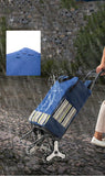 Light Grocery Shopping Trolley Household Climbing Stairs Folding Trailer Outdoor Travel Hand Pull Shopping Cart Aimak Store