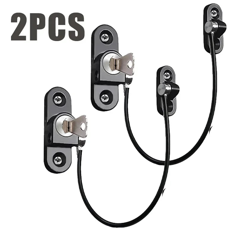 White/Black Child Safety Lock Home Window Door Cabinet Locks Key for Babies Care Refrigerator Drawer Security Protection Aimak Store