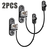 White/Black Child Safety Lock Home Window Door Cabinet Locks Key for Babies Care Refrigerator Drawer Security Protection Aimak Store