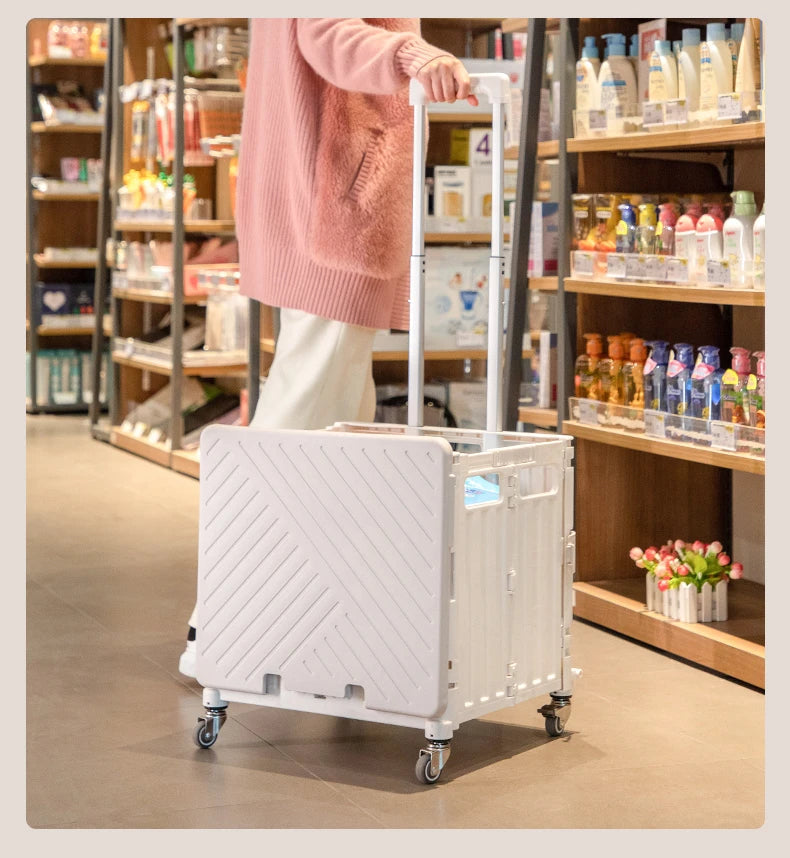 Climb Stair Trolley Cart Folding Grocery Shopping Cart Portable Folding Shopping Cart Aimak Store