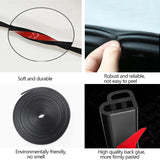 SEAMETAL Car Door Seal Strip Rubber Double Layer Sealing Protector Soundproof Waterproof Weather Strips for Car Door Hood Trunk Aimak Store