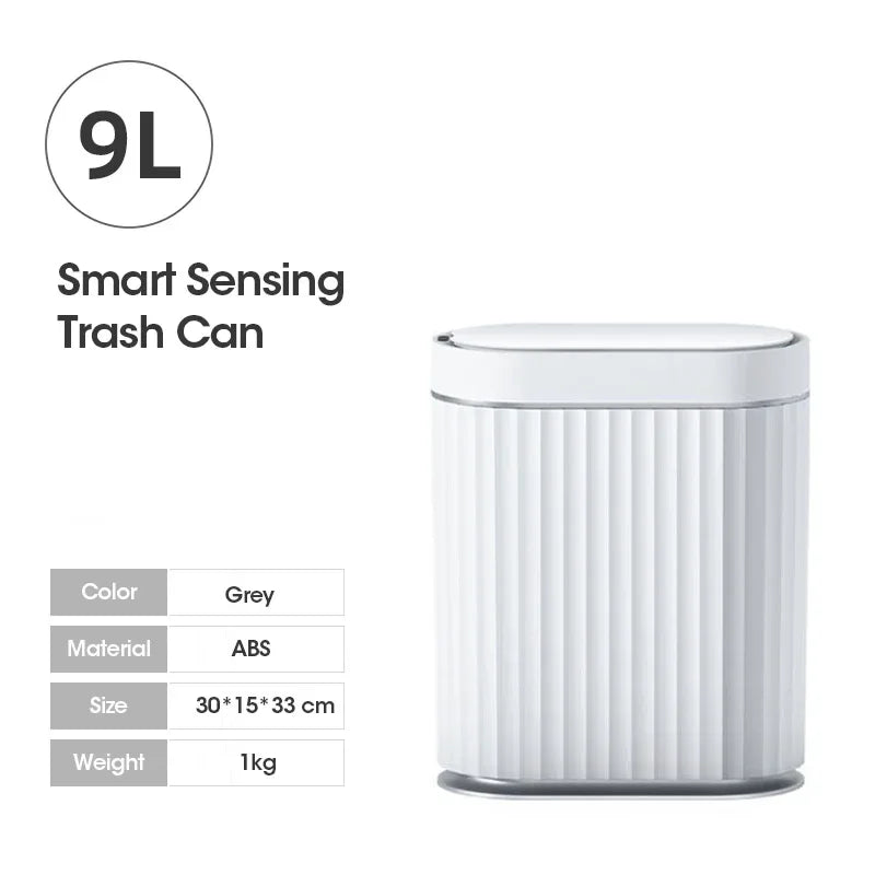 7L/9L Smart Trash Can Electronic Automatic Smart Sensor Garbage Bin Household Toilet Waste Garbage Can for Kitchen Bathroom Aimak Store