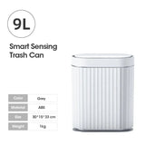 7L/9L Smart Trash Can Electronic Automatic Smart Sensor Garbage Bin Household Toilet Waste Garbage Can for Kitchen Bathroom Aimak Store