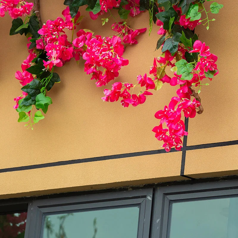 Bougainvillea Artificial Flower Silk Fake Flower Wedding Home Decor Garden Engineering Landscaping Plants Garland Flower Wall Aimak Store