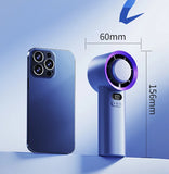 KINSCOTER Portable Handheld Turbo Fan 100 Wind Speeds Adjustable Mini Personal Fan Battery Operated Electric Eyelash Fan Aimak Store