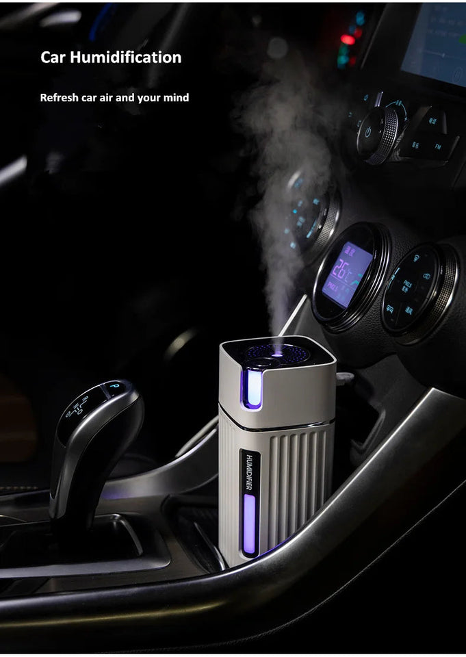 Air Humidifier Ultrasonic Smart Cool Mist Aroma Diffuser HumidifiersWith Color LED Light Mist Maker Fogger For Office Car Home Aimak Store