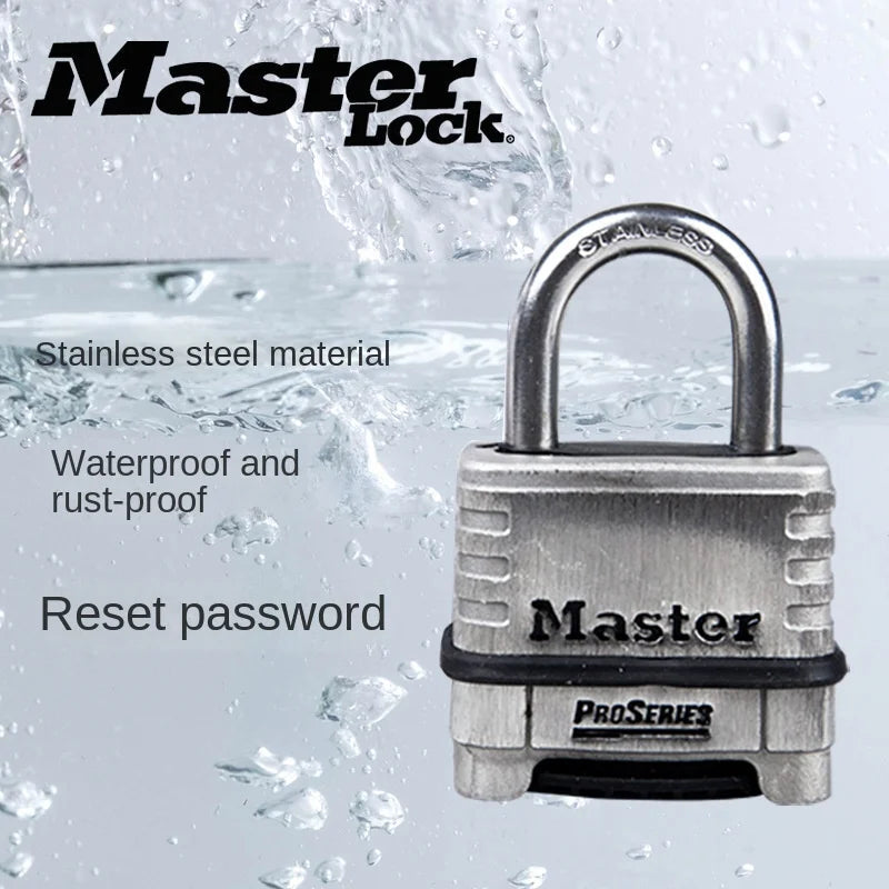 1/2Pcs Master Lock ProSeries Stainless Steel Anti-theft Waterproof Padlock Home Dormitory Outdoor Password Lock 1174 Aimak Store