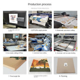 Framed Abstract Beige Bohemian Sun Leaf Poster Nordic Geometric Lines Canvas Painting Living Room Wall Art Home Decoration Mural Aimak Store