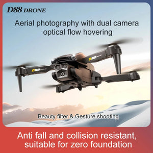 D88 Drone 8K HD Dual Camera GPS Location Professional Aerial Photography Optical Flow Hovering Foldable Drone ﻿RC10000M 2025New Aimak Store