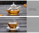 400ml/1000ml Heat-resistant Glass Tea Pot Flower Kettle Kung Fu Teawear Set Tea Strainer Infuser Puer Oolong Barley Pot Teaware Aimak Store