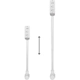 Electrical Outlet Extender 2 AC USB-A USB-C Wall Charger 2 Sockets 180° Rotation Stretchable Electrical Outlet Table Extender Aimak Store