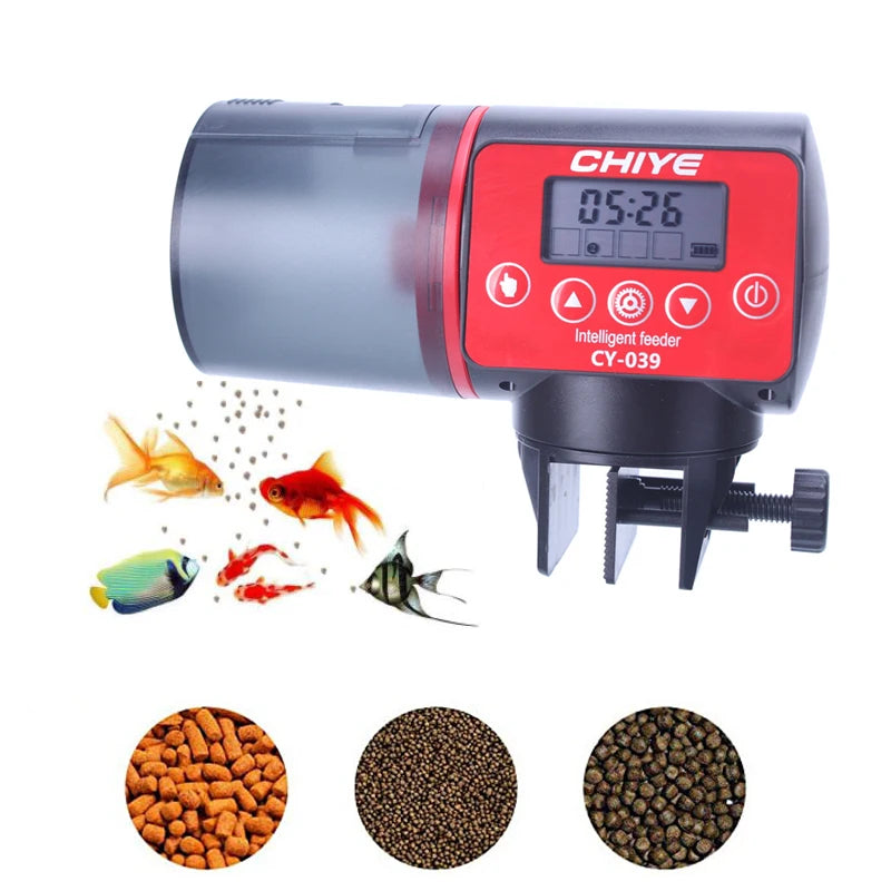Automatic fish tank feeder intelligent timing automatic feeder aquarium goldfish feeder large capacity fish aquarium feeder Aimak Store