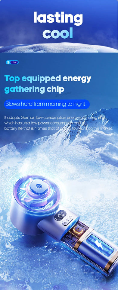 KINSCOTER Portable Handheld Turbo Fan 100 Wind Speeds Adjustable Mini Personal Fan Battery Operated Electric Eyelash Fan Aimak Store