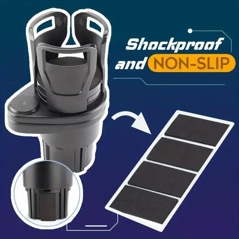 Car Cup Holder Expander For Car Adapter Adjustable Multifunctional Dual Cup Holder With Phone Holder Aromatherapy Organizer Aimak Store