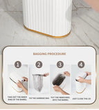 7L/9L Smart Trash Can Electronic Automatic Smart Sensor Garbage Bin Household Toilet Waste Garbage Can for Kitchen Bathroom Aimak Store