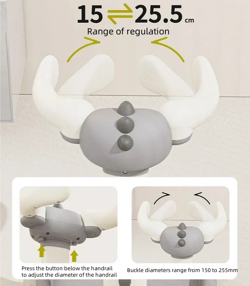 Baby standing bath for 6-24 months with adjustable height stand baby washing butt armrest stand baby standing bath table Aimak Store