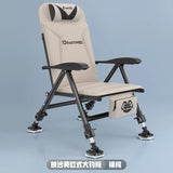 Ultralight European Folding Lounge Chair Fishing All-Terrain Portable Recliner Infinite Height Adjustment Ergo Wide Seat Comfort Aimak Store